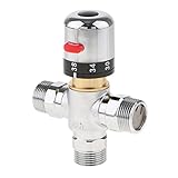 Homyl 黄銅　3ウェイ　サーモスタット混合バルブ　太陽熱温水ヒーター　ミキシングバルブ　DN20