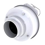 Fantech FR 110 Inline Centrifugal Duct Fan, Molded Housing, 4, 167 CFM by Fantech