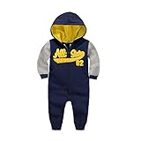 GudeHome ベビーロンパース 男の子 カバーオール フード付き キッズコスチューム 長袖 肌着 コットン