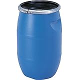 プラスチック　ドラム缶 オープンタイプ PDO 30L-1セット ブルー プラ ポリ サンコー 【代不】
