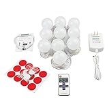 女優ミラーライト バニティミラーライト 10個電球付き 10段階調光可能 LED電球 6500K 自然光 DC電源供給 浴室＆洗面&化粧鏡ライト