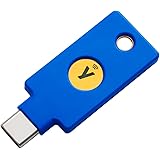 Yubico FIDOセキュリティキー C NFC - 2要素認証キー USB & NFC FIDO U2F/FIDO2/USB Cポート/NFC/2段階認証/高耐久性/耐衝撃性/防水 Keychain