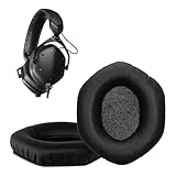 kwmobile 2x ヘッドホンカバー V-MODA Crossfade M-100 / LP2 / LP/S対応 交換用イヤーパッド - クッション PUレザー 赤色/黒色