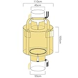 フレコンバック　１トン用　10枚　１ｔ　080JA　フレキシブルコンテナバッグ　土のう袋