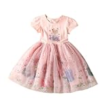 [WIEWILY] 雪ドレス 女の子 チュールドレス キッズ 子供服 アナ雪ワンピース チュールスカート 子供 プリンセスドレス ふんわり 可愛い ブルー/ピンク 100/110/120/130/140
