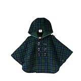 MIKIHOUSE（ミキハウス）タータンチェック フリースマント フリー(70-90cm),紺×グリーン