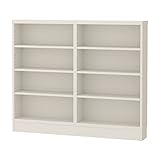 岩附(IWATSUKI) 書棚 ホワイト 高さ90cm 幅120 奥行17.5 スリム 幅木よけ加工有り 日本製 CS-W120-H90SHWH