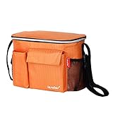 COMVIP マザーズバッグ 防水 ベビーカー用バッグ 保温 ファッション シンプル 単肩 ママ用バッグ 生産祝い プレゼント 外出用 オレンジ