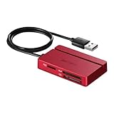 BUFFALO USB2.0 マルチカードリーダー スタンダードモデル レッド BSCR100U2RD