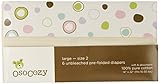 OsoCozy 6 Pack Prefolds Unbleached Cloth Diapers, Size 2 by OsoCozy [並行輸入品]