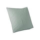INK+IVY Camila Cotton Quilted Euro Sham, 26x26, Seafoam