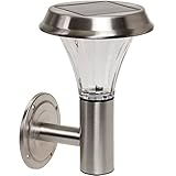 Greenlighting Stainless Steel Exterior Solar-Powered LED Wall Sconce Light [並行輸入品]