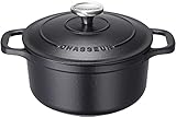 CHASSEUR サブライム ラウンドキャセロール 18cm ブラック CH471801BK