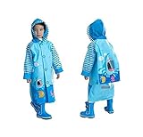 レインコート ランドセル 対応 収納ポーチ付き 入学準備 ブルー １２０ キッズ こども 用 ...