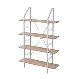 JKプラン Re・conte Ritaシリーズ おしゃれな北欧モダン風インテリアラック棚 幅90cm 高さ140cm ホワイト RT-003-WH