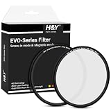 H&Y ブラックミスト 82mm EVO ブラックプロミスト 1/8 フィルターキット マグネット式 ねじ込み式両対応 薄枠 帯電防止 防汚 撥水 防傷 EB8-82