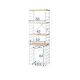 ダブルワイヤーレンジ台　　ナチュラル×ホワイト　タイプ:Ａ