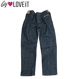 by LOVEiT(バイ ラビット) ストレッチデニム「ロゴワッペン」パンツ・コン 【1603】【C】 140 コン(50)