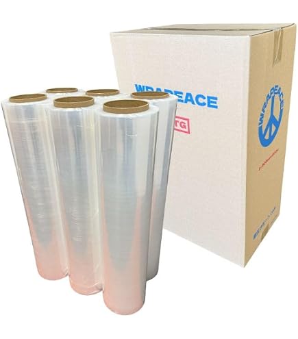 Amazon | ストレッチフィルム 500mm×300m 15μ 相当品 厚み 12μ 強化