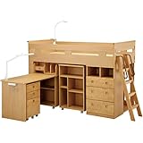 システムベッド ロフトベッド デスク 収納 ミドルタイプ 組み替え可能 コットコンボ スペシャル