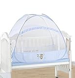 ワンタッチ式蚊帳 ムカデや蚊 対策に/ワンタッチ/子供用ワンタッチ蚊帳 キッズ/ベビー コンパクト/収納 折りたたみ (104*58*90cm)