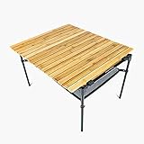 [MINIMAL WORKS(ミニマルワークス)] Mocha Roll Table Bamboo Bamboo/Black MGFU-MR000-TA0BM