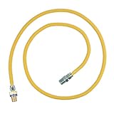 BrassCraft CSSL44R-60 P Safety PLUS Gas 3/8" OD Connector with 1/2" MIP EFV x 1/2" MIP x 60" [並行輸入品]