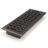 Accord AMFRRBM412 Marquis Floor Register, 4-Inch x 12-Inch(Duct Opening Measurements), Dark Oil-Rubb