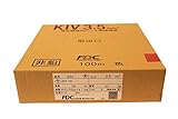 FDC(フジクラ・ダイヤケーブル) 電気機器用ビニル絶縁電線 KIV KIV 3.5SQ 赤 100m
