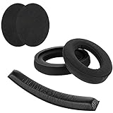 Geekria イヤーパッド + ヘッドバンド Sennheiser ゼンハイザー HD380 PRO, HD380, PC350, Game Zero 等 対応 交換 用 ヘッドホンパッド イヤーパッド イヤークッション セット (earpad+headband)