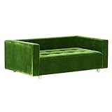 arne ベンチソファ ベンチ イス 背もたれ 肘掛け 片肘付き コーナーソファー Baggy DX-コの字 3×5 モケット グリーン