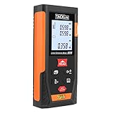 Tacklife HD60 レーザー距離計 最大測定距離60m ±2mm 連続測定 IP54防塵防水 ミュート機能 バックライト搭載 LCDデジタル表示 日本語説明書