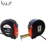 25-Foot-Long Black Base Tape Measure- Thumb Power Lock 1-Inch-Wide Measuring Tape - High Carbon Stee