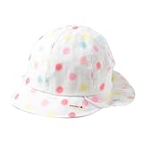 コネクトエム コットンバオバブキャップ ベビー UVカット マルチ[ドット] S(46cm～48cm) 72-1001 72-2001