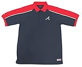 MLB Atlanta Braves Color Blocked Polo With Lined Miniメッシュパネル M