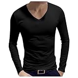 [Gakivit] コンプレッションウェア メンズ 長袖 Vネック 加圧シャツ トレーニングトップス ランニング アンダーシャツ パワーストレッチ スポーツインナー UVカット 吸汗速乾 大きいサイズ 筋トレ