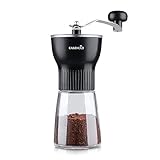 EASEHOLD 手挽き コーヒーミル 手動ミル セラミックカッター ステンレスハンドル 粒度...