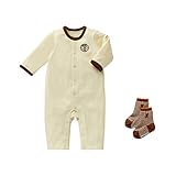 [ミキハウス] MIKIHOUSE 【ミキハウス(ベビー)】 エンブレム付カバーオールセット (60cm-70cm) 44-1205-673 白