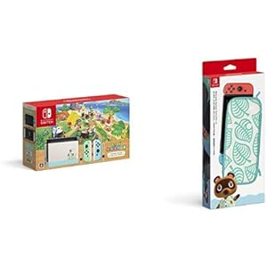 Nintendo Switch あつまれ どうぶつの森セット + Nintendo Switchキャリングケース あつまれ どうぶつの森エディション ～たぬきアロハ柄～(画面保護シート付き)
