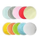 Ancdream （5組） - 再使用可能な乳パッド、超ソフト、防水、漏れ防止ブラジャーパッド、吸収性、低アレルギー性、母乳育児パッドによる洗濯可能な布製ベ