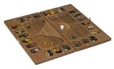 Square Root Games 0021 Four-Player Mancala in Natural Finish Solid Hardwood [並行輸入品]
