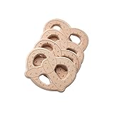 Mamimami Home 歯固め カミカミ 10個 木製 パン 授乳ペンダント レーザー印刷 赤ちゃんのおもちゃ 知育玩具 安全 FDA認可済