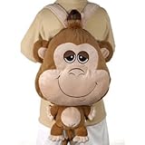 Happy Kritters Big Head Monkey Backpack 18" by Fiesta [並行輸入品]