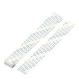 uxcell 柔軟フラットケーブル　データケーブル　10P個入 40ピン　ホワイト　Aタイプ