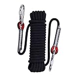 EECCLL 10mm ロープ 10M/20M/30M/50M 耐荷重1200kg ポリエステル コード ブラック 30M