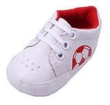 (ビグッド)Bigood ベビーシューズ 赤ちゃん靴 軽量 ソフトソール 滑め防ぐ靴 カジュアル ひも付き ルームシューズ レッド 13cm