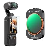 KF磁気可変ND2-32(1~5ストップ)&ブラックミスト 1/4 2イン1フィルター DJI Osmo Pocket 3対応 マルチコート/HD光学ガラス ブラック拡散可変NDフィルター 5ストップニュートラルデンシティ