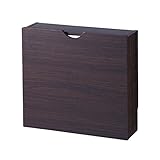 ルーター収納ボックス ダークブラウン タイプ：ワイド