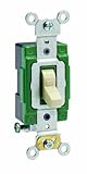 Leviton 3031-LHI 30 Amp, 120 Volt, Toggle Lighted Handle, Illuminated Off Single-Pole AC Quiet Switc