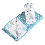 Snuz Reversible Baby Blanket - Rootin' Tootin' Cowboy Print by The Little Green Sheep